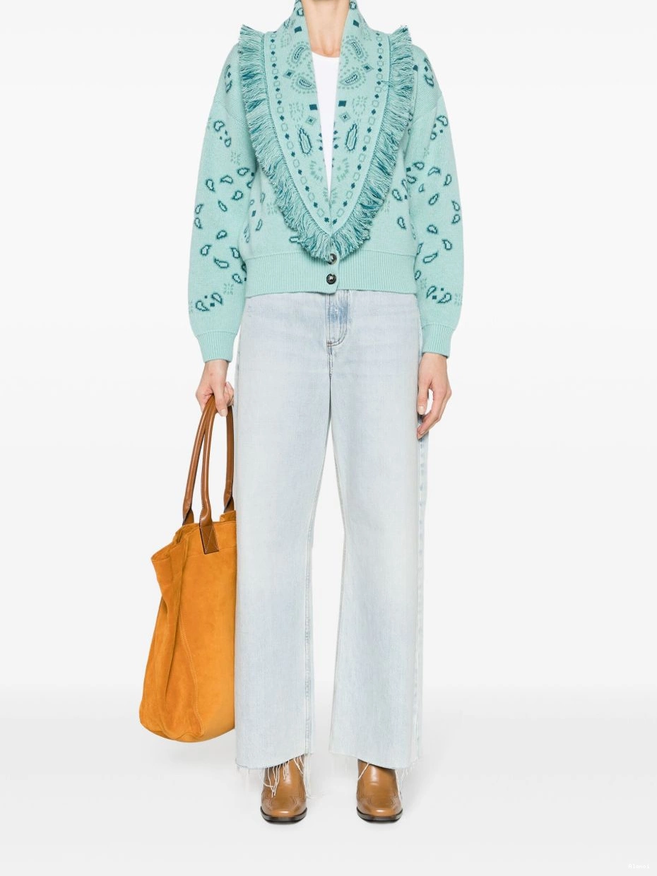 Cheap bomber bandana-jacquard Women cardigan Alanui 0421